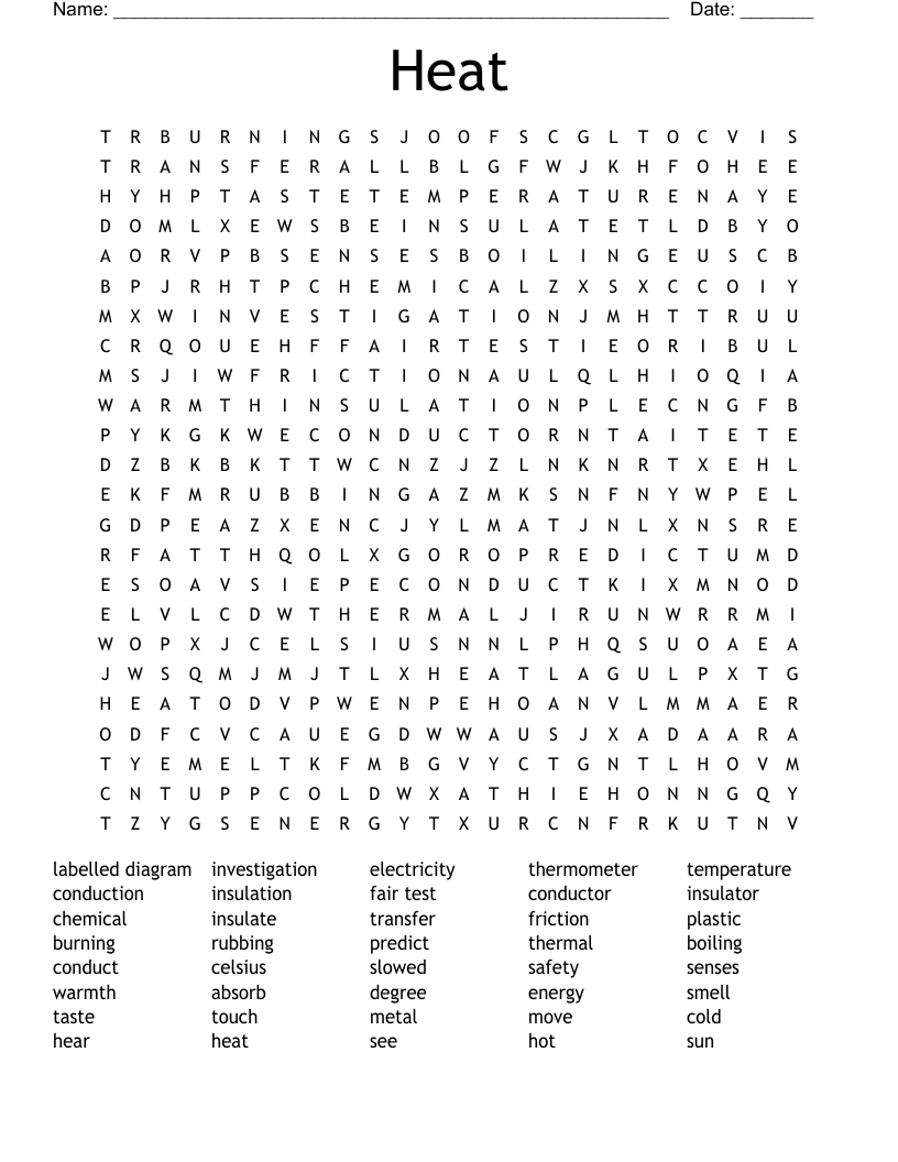 Heat Word Search