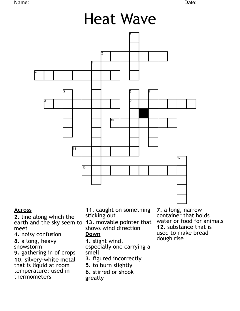 Heat Wave Crossword