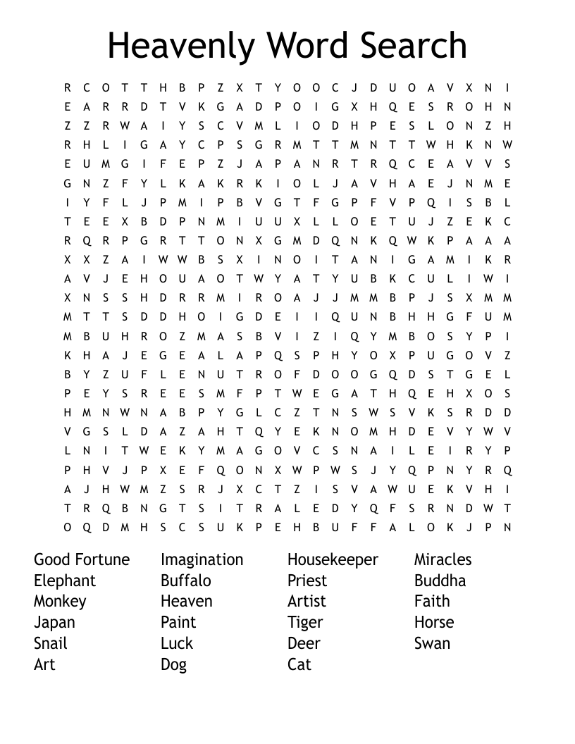 Heavenly Word Search 