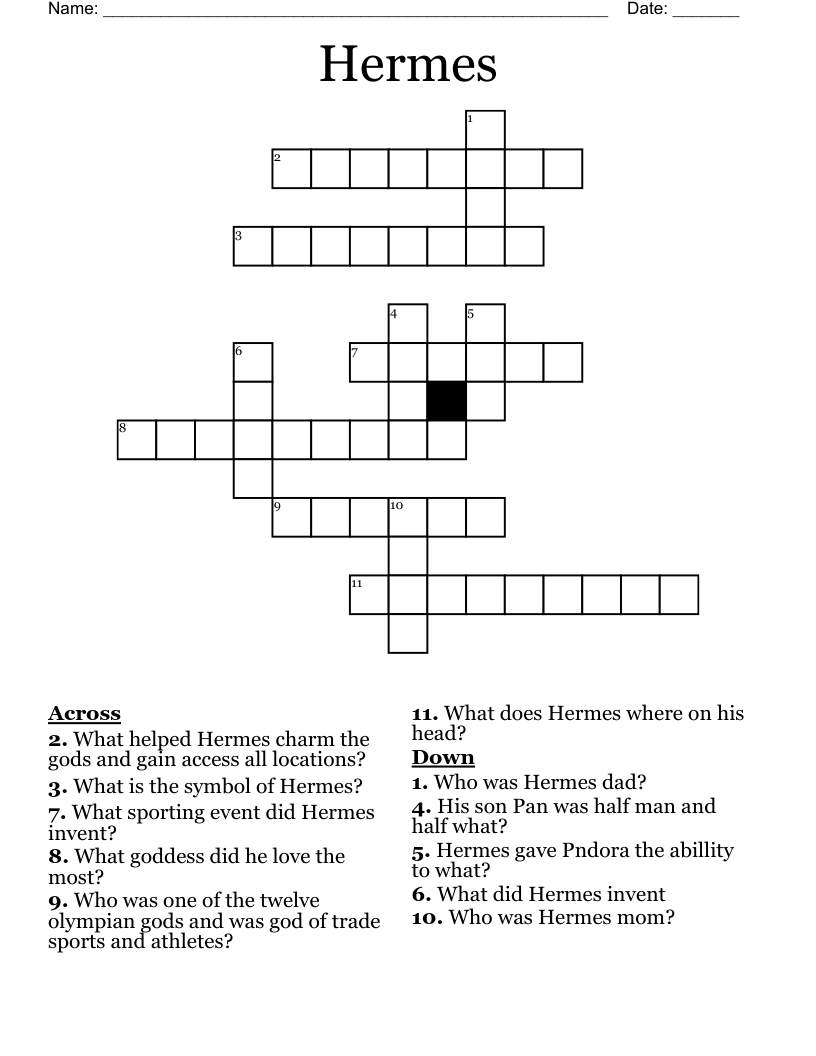 Hermes Crossword