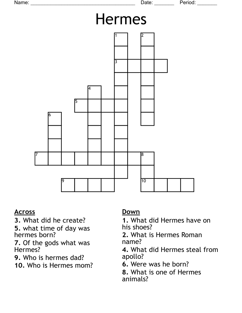 Hermes  Crossword