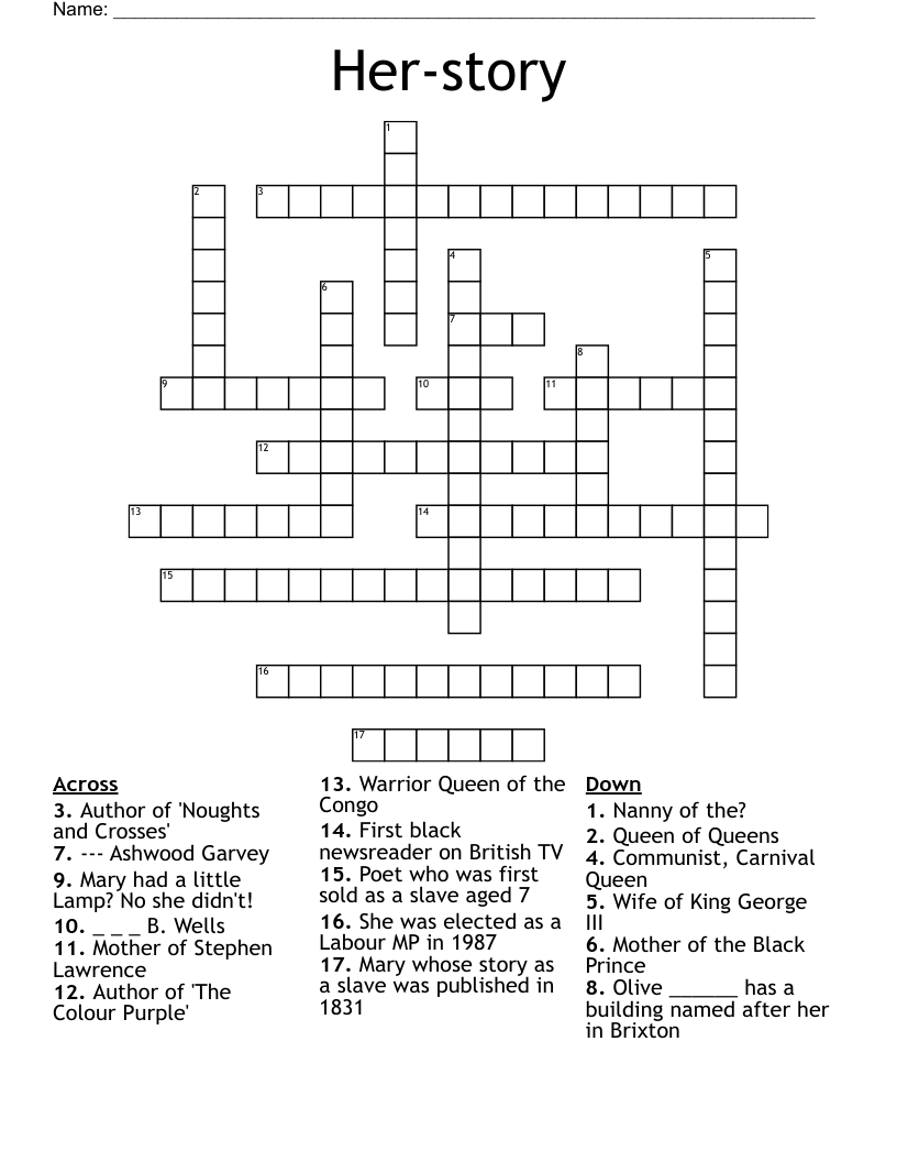 Her-story Crossword