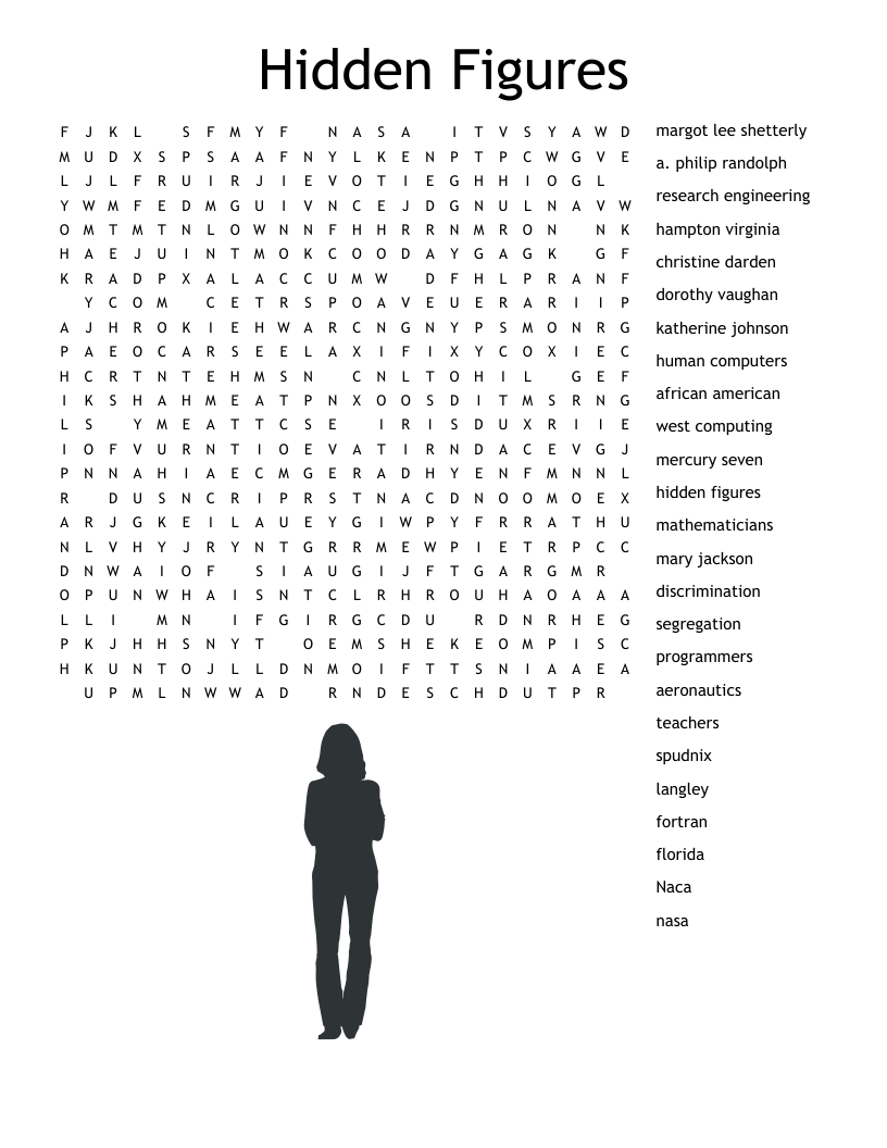 Hidden Figures Word Search
