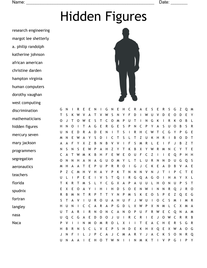 Hidden Figures Word Search