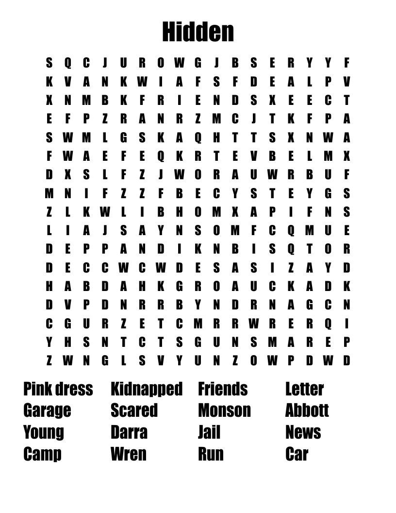 Hidden  Word Search