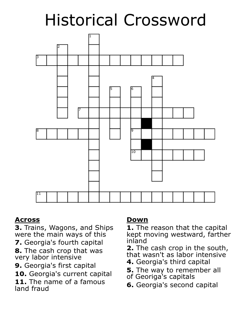 Historical Crossword