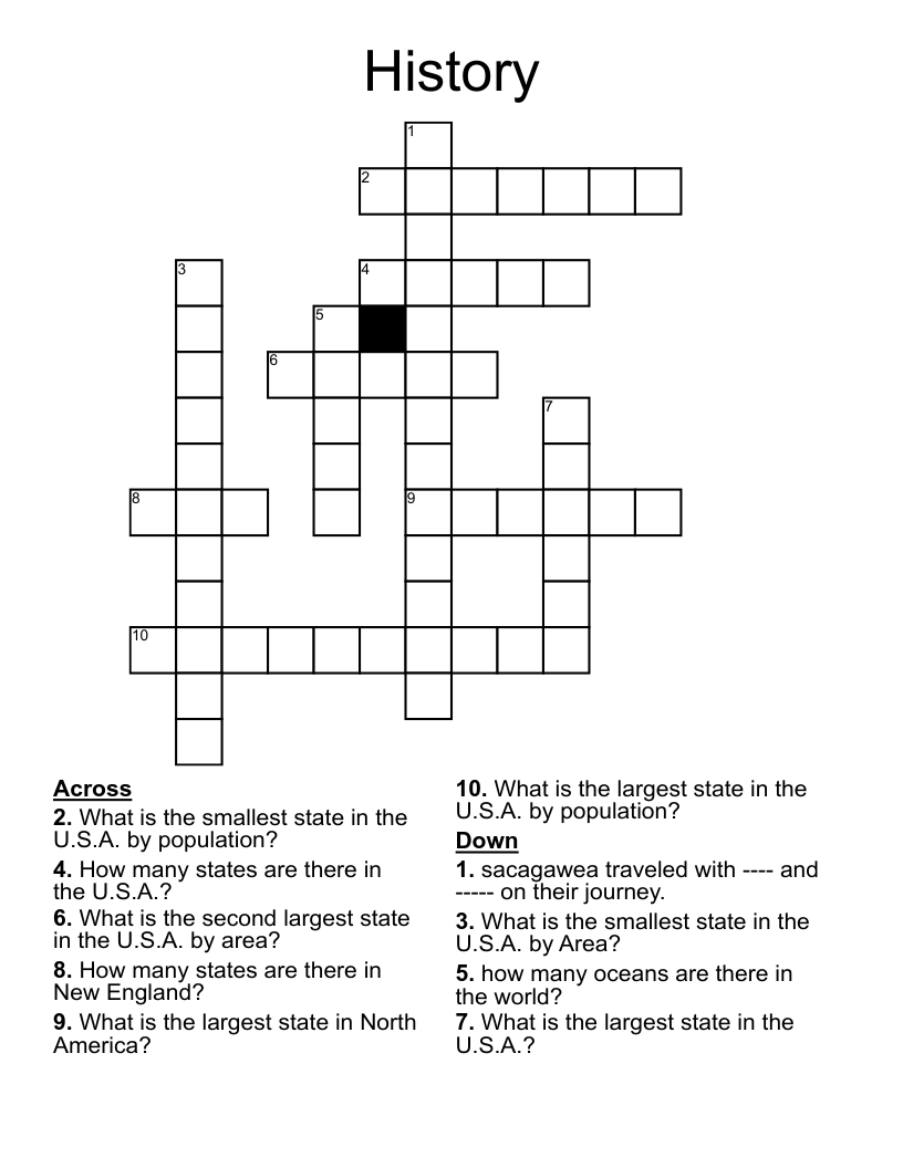 History Crossword