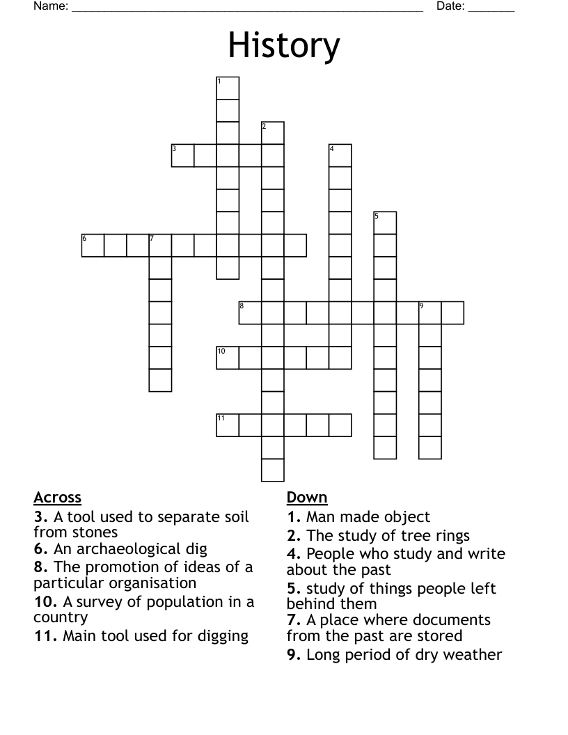 History  Crossword
