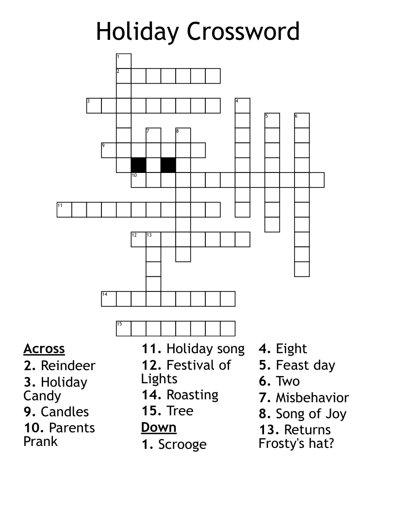 Holiday Crossword