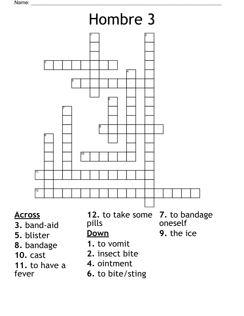 Hombre 3 Crossword