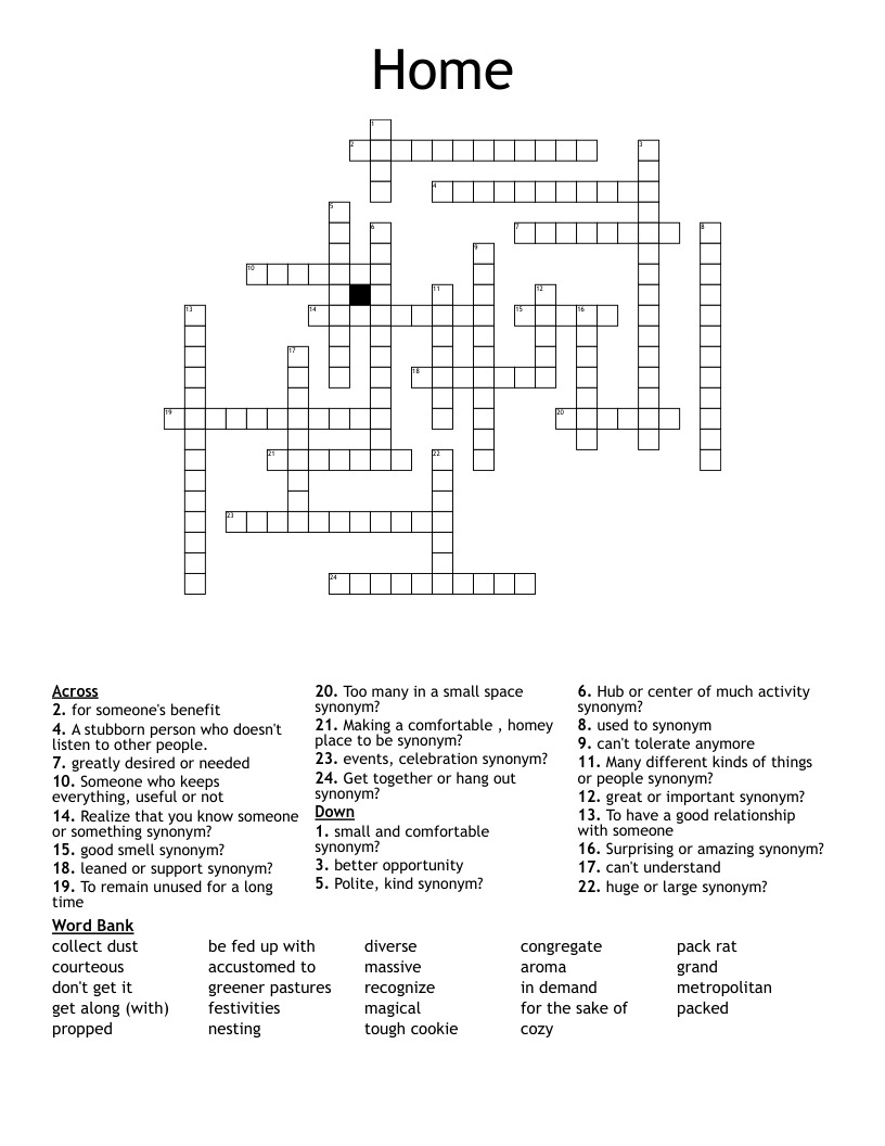 Home Crossword