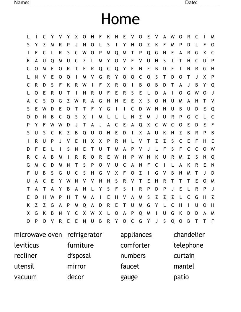 Home Word Search