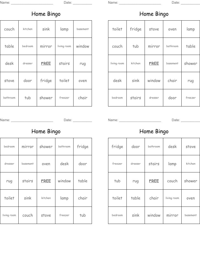 Home Bingo