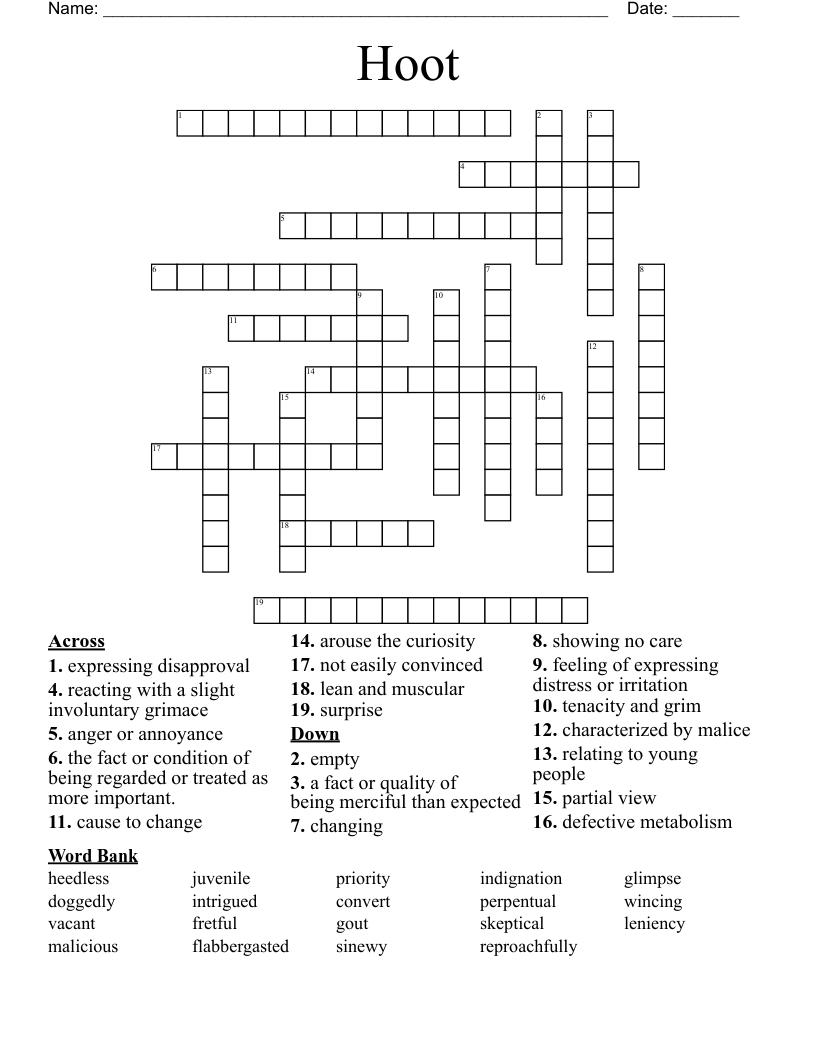 Hoot Crossword