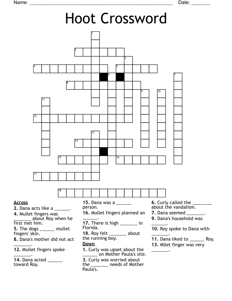 Hoot Crossword