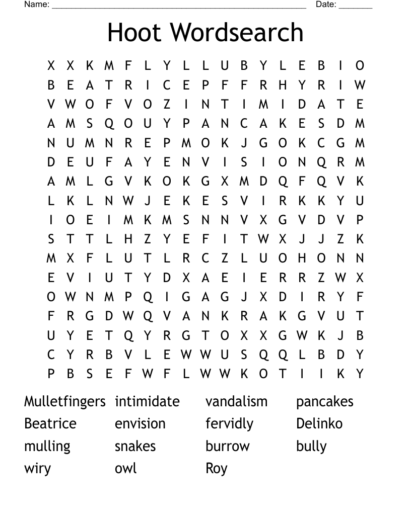 Hoot Wordsearch