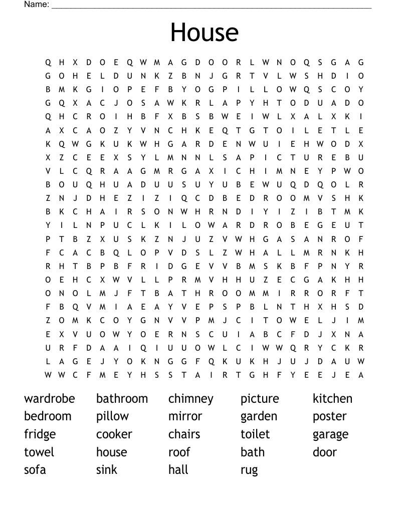 House Word Search