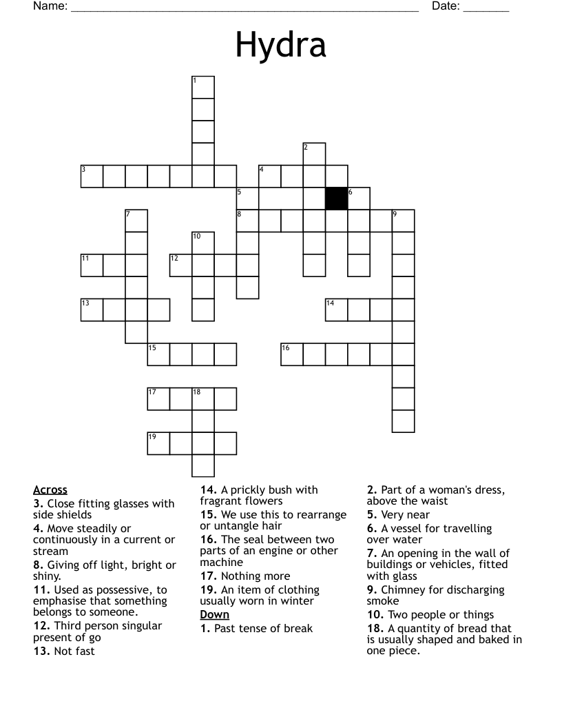 Hydra Crossword