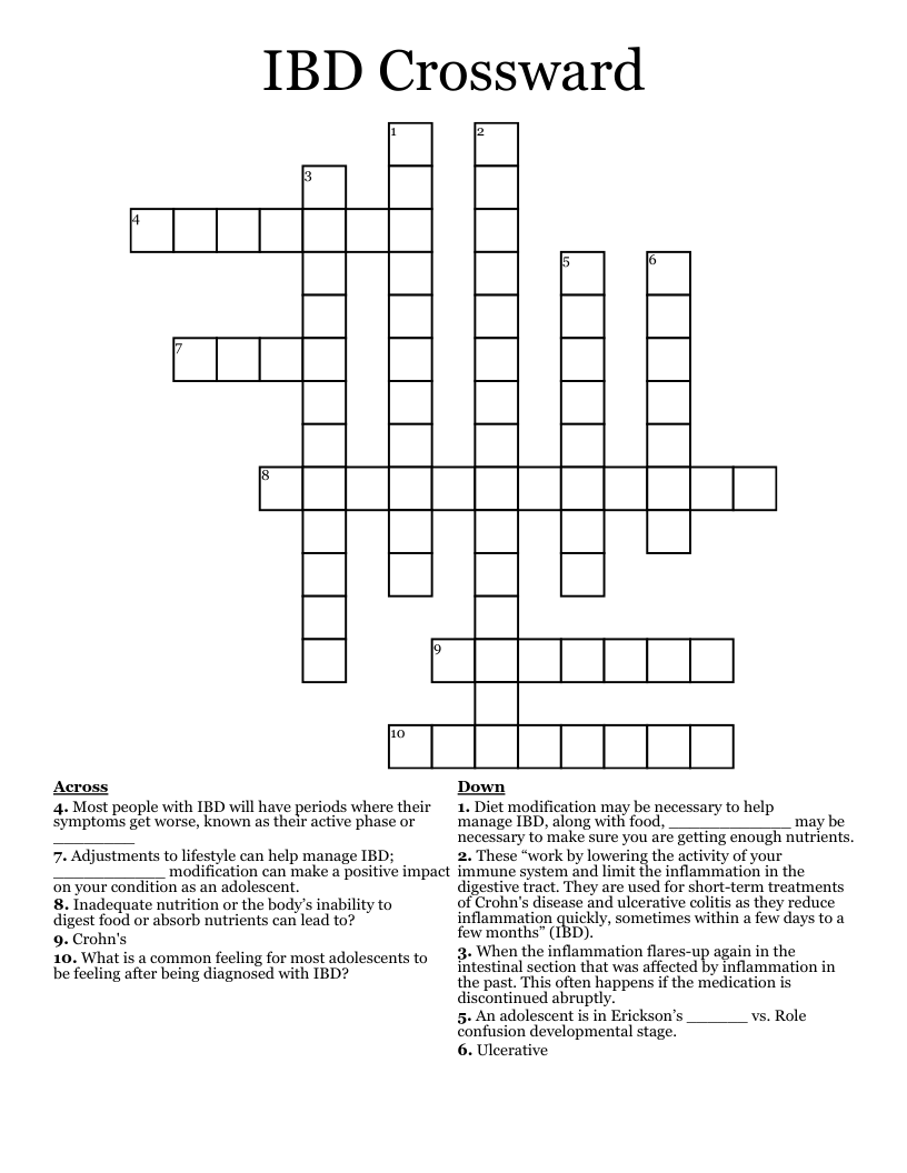 IBD Crossward  Crossword