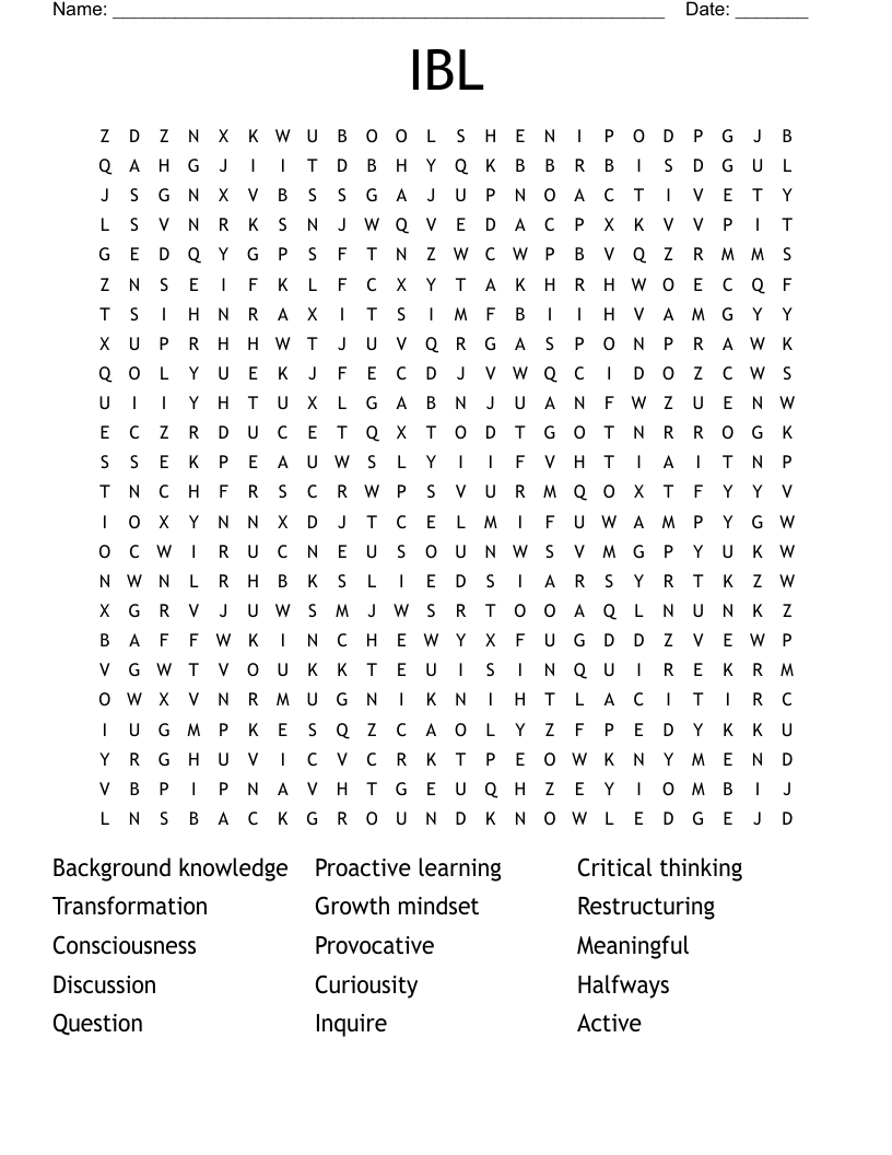 IBL Word Search