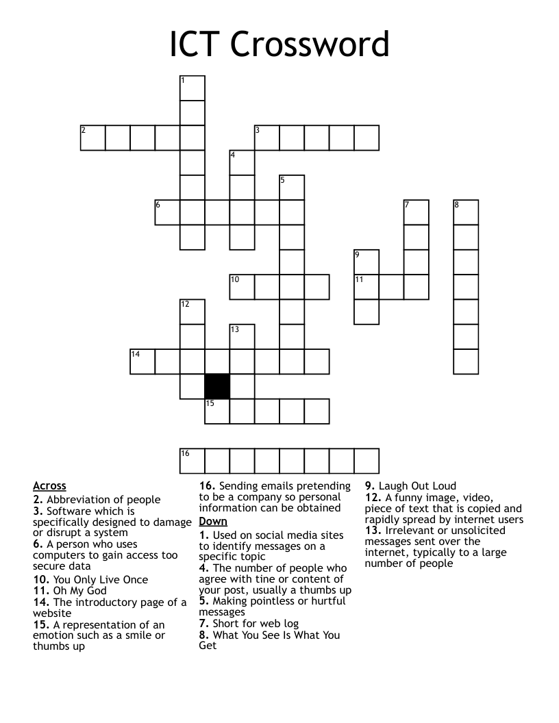 ICT Crossword
