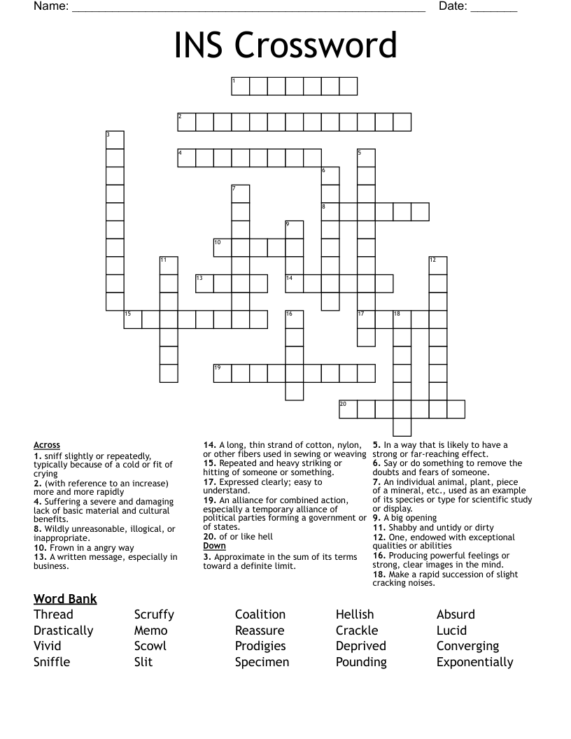 INS Crossword