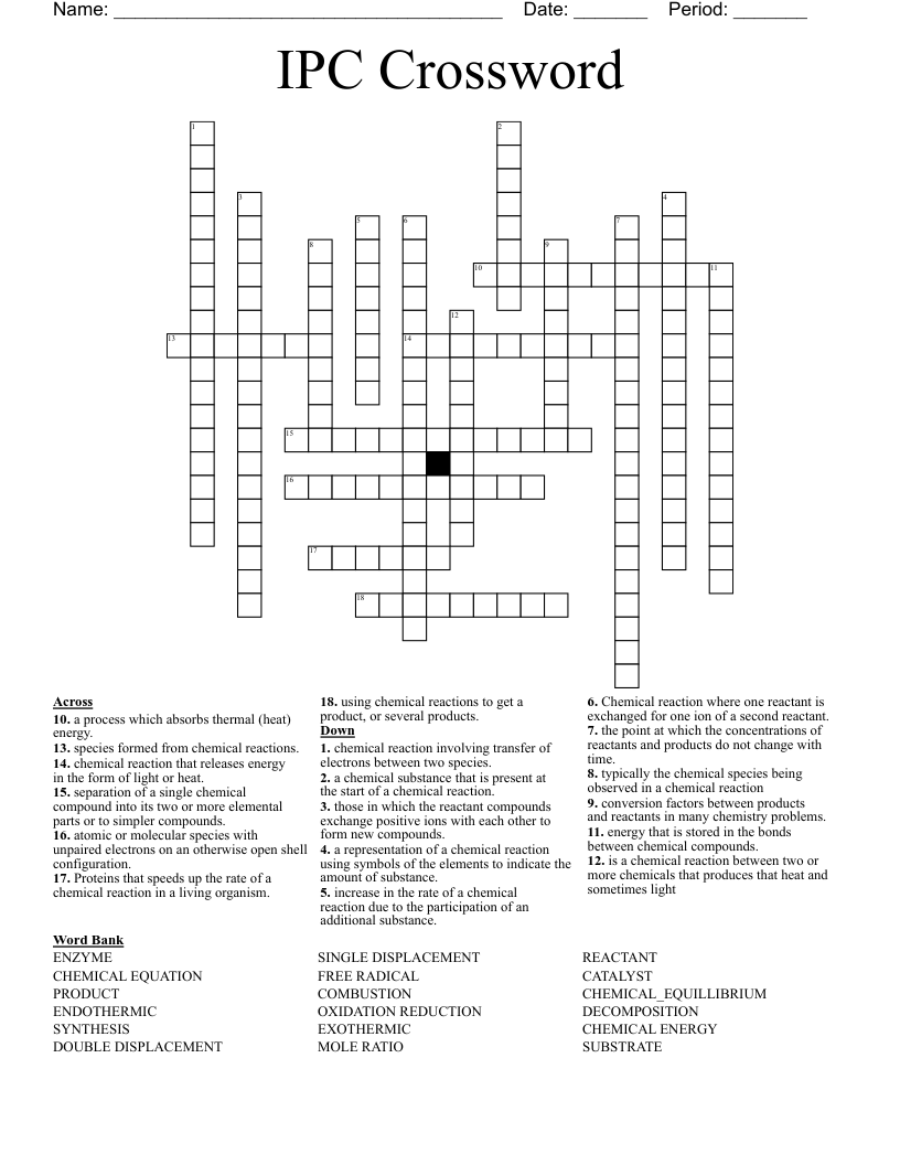 IPC Crossword