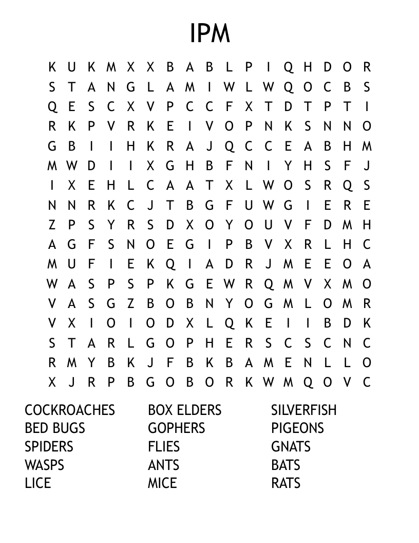 IPM Word Search