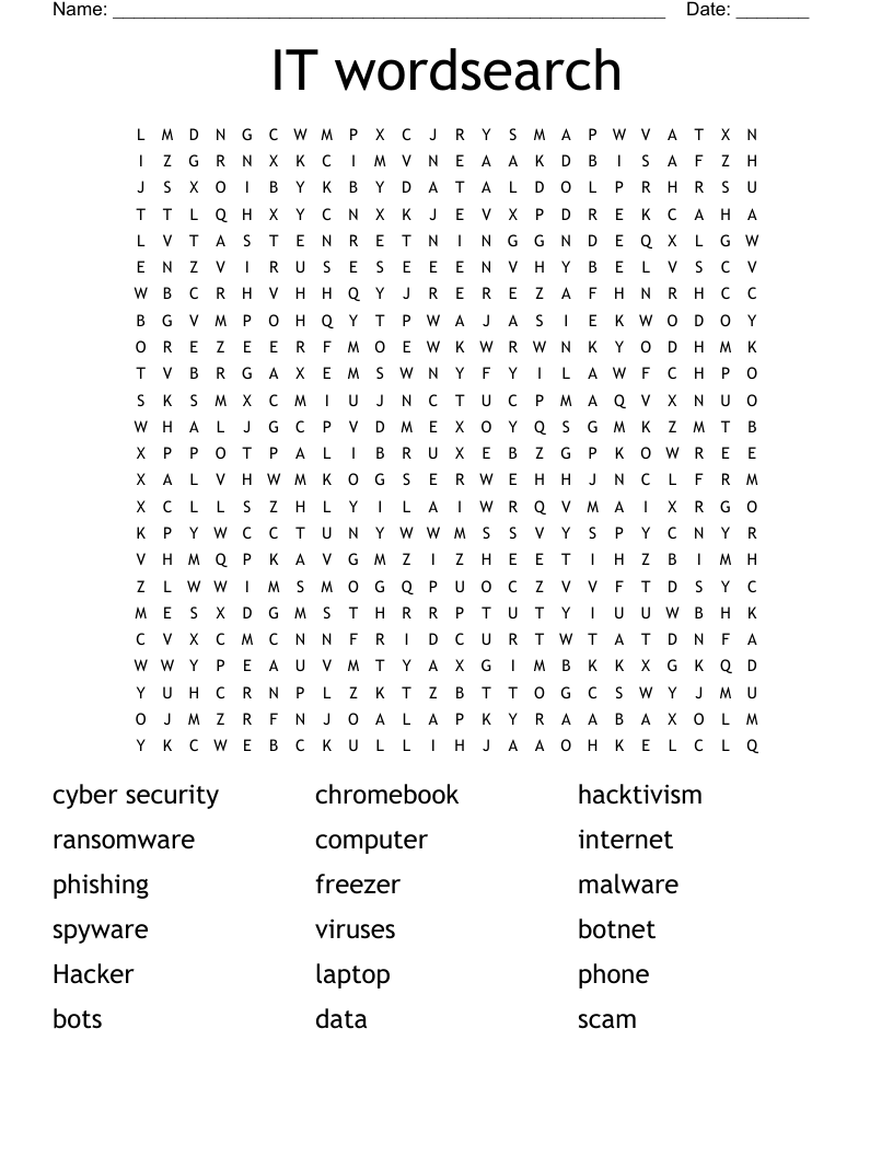 IT wordsearch