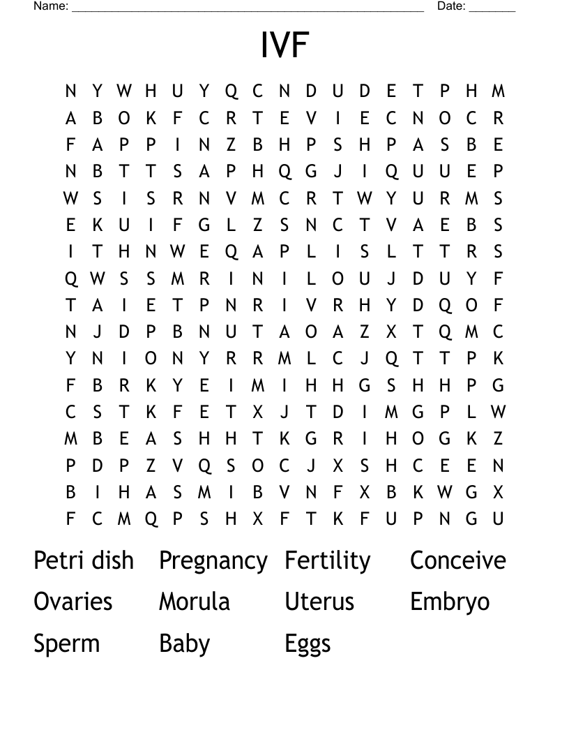 IVF Word Search
