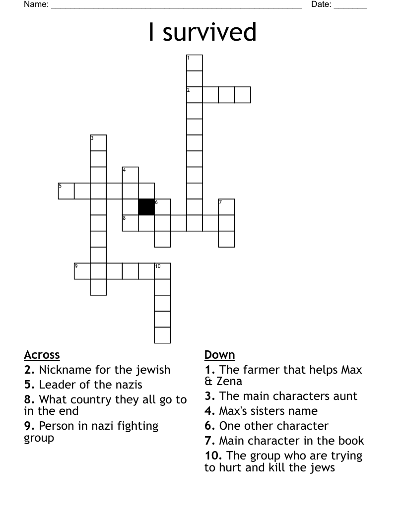 I survived Crossword