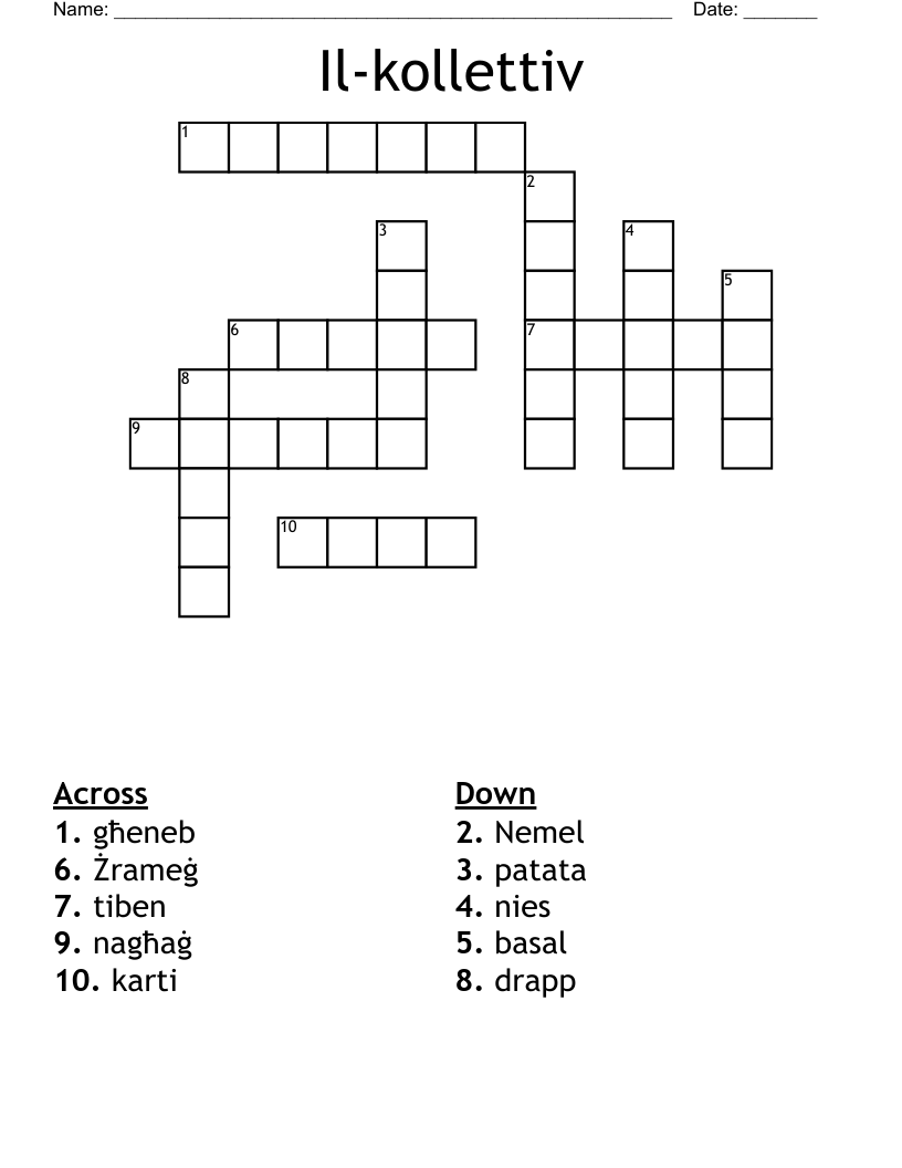 Il-kollettiv Crossword