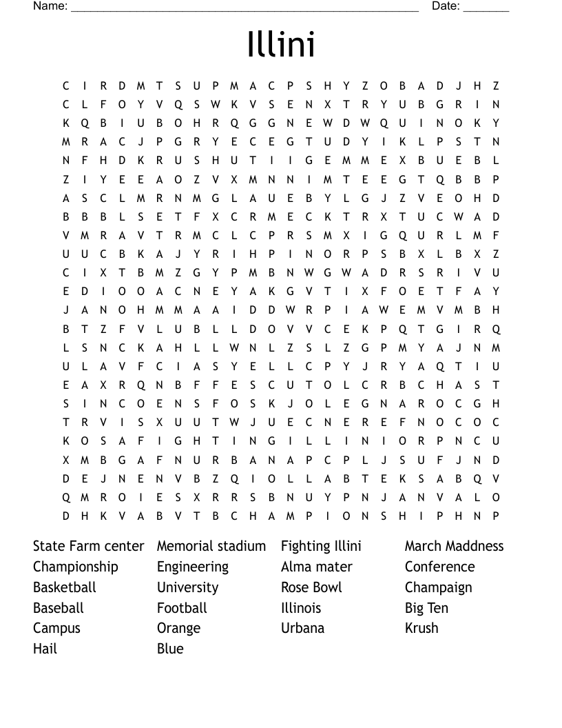 Illini Word Search