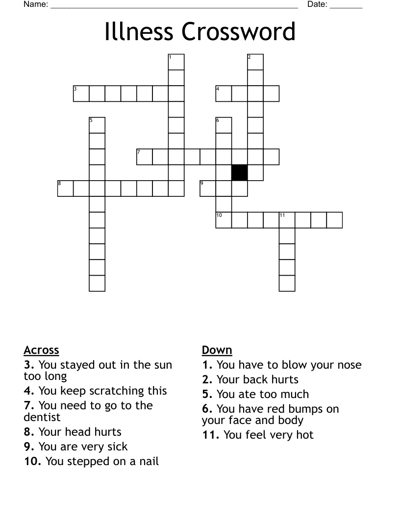 Illness Crossword