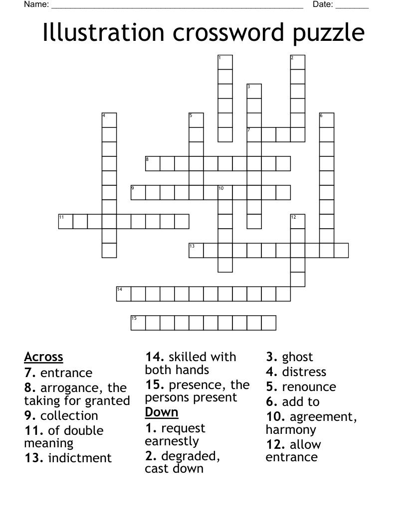 Illustration crossword puzzle