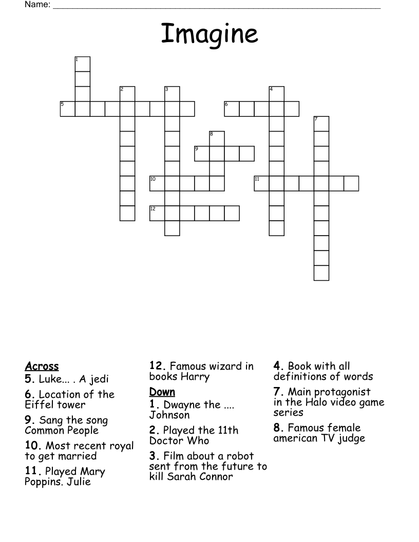 Imagine  Crossword