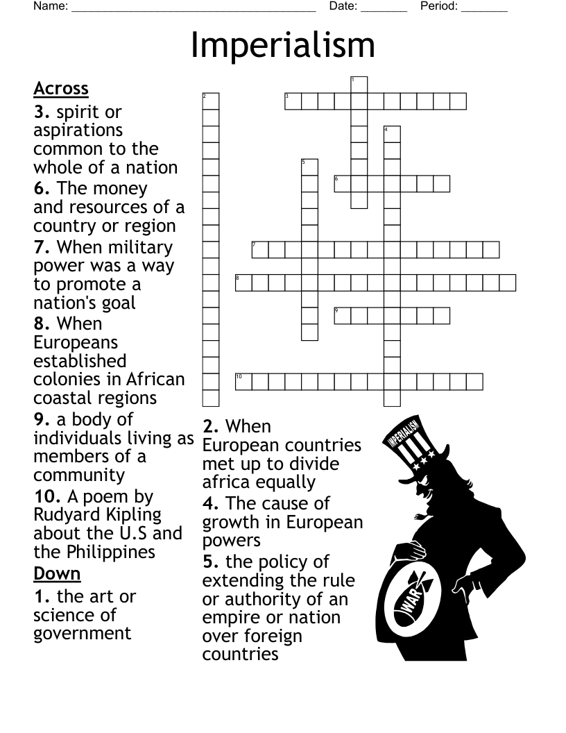 Imperialism Crossword