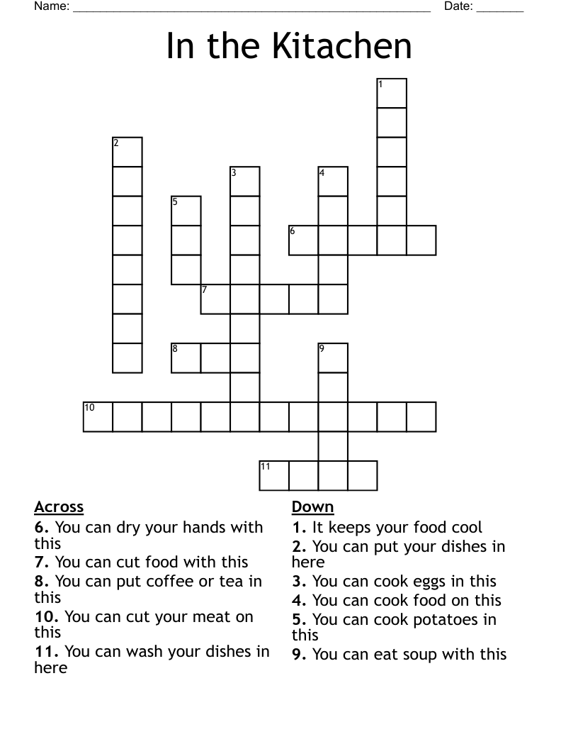 In the Kitachen Crossword