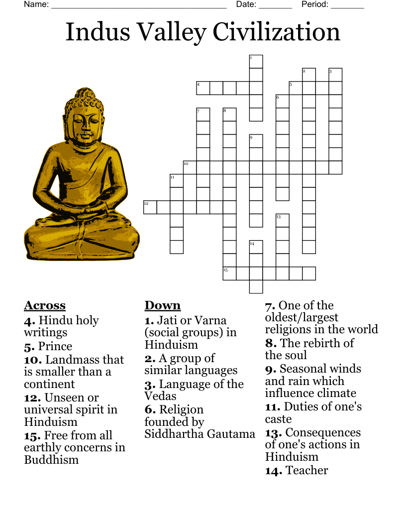 Indus Valley Civilization Crossword