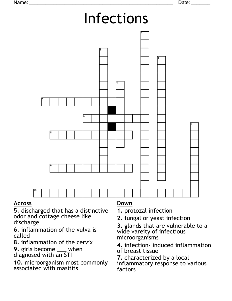 Infections Crossword
