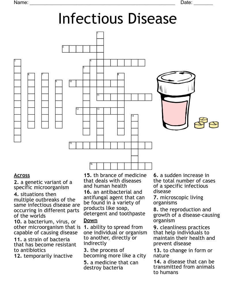 Infectious Disease Crossword