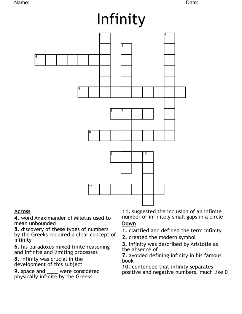 Infinity Crossword