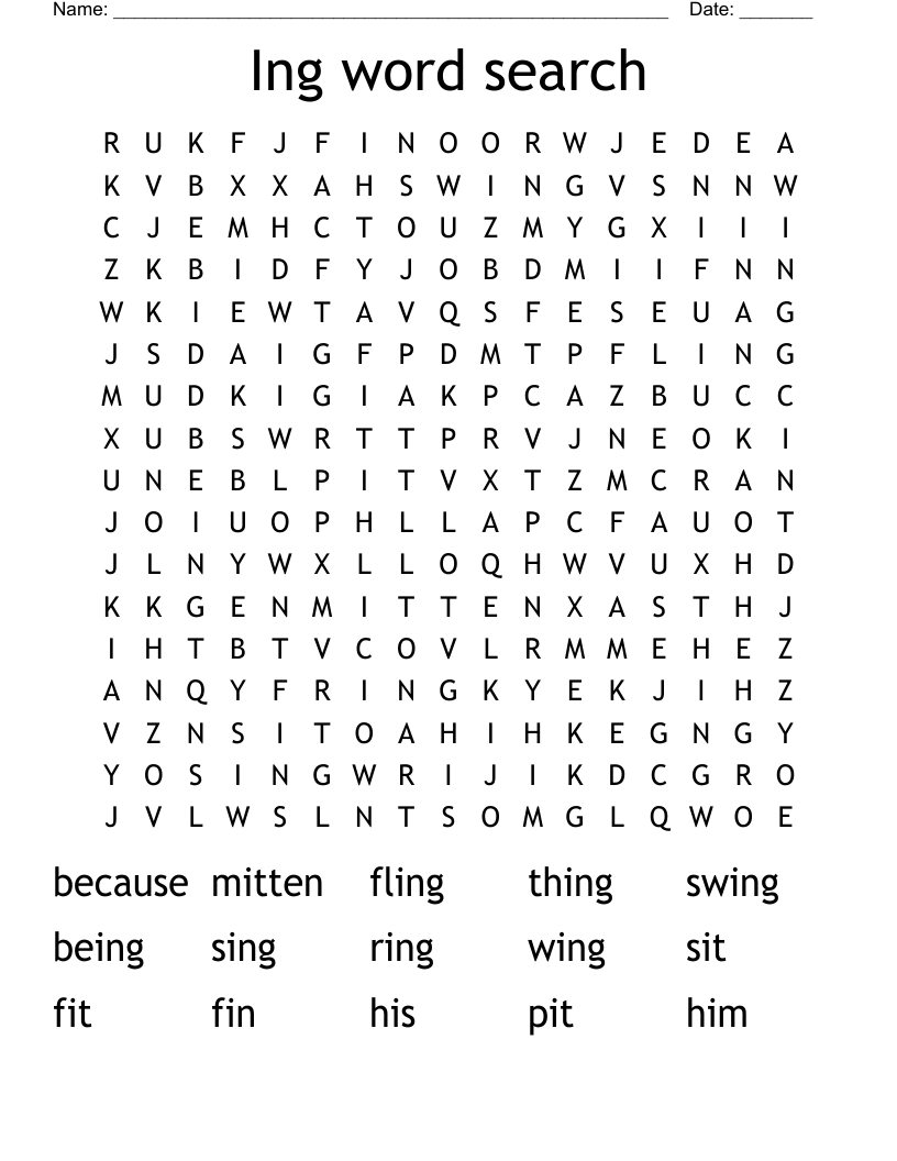 Ing word search