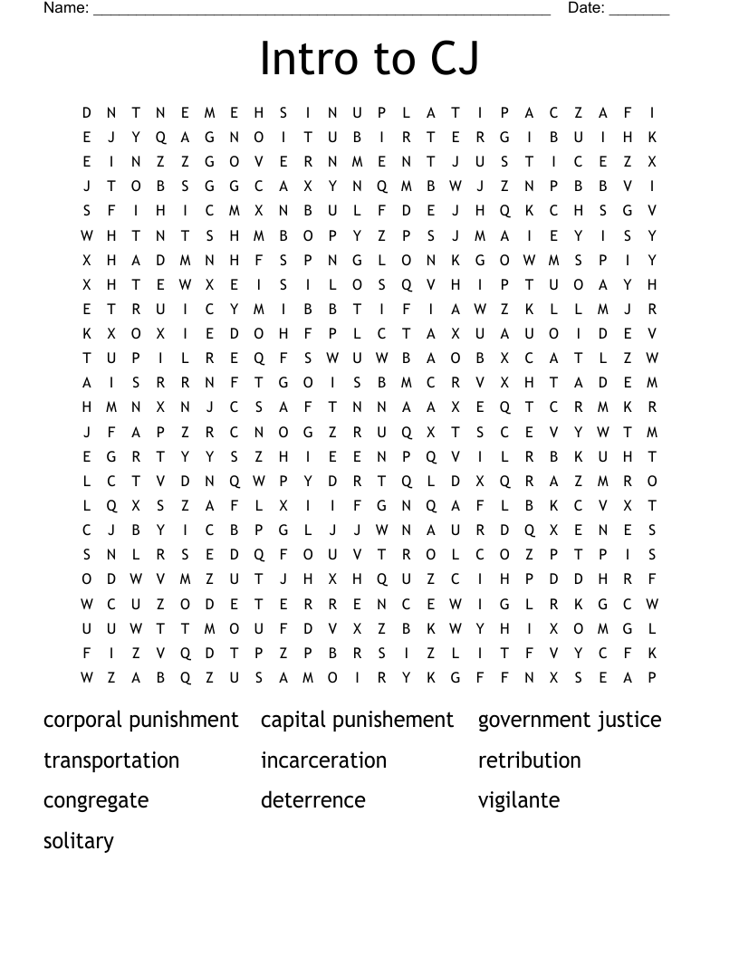 Intro to CJ Word Search