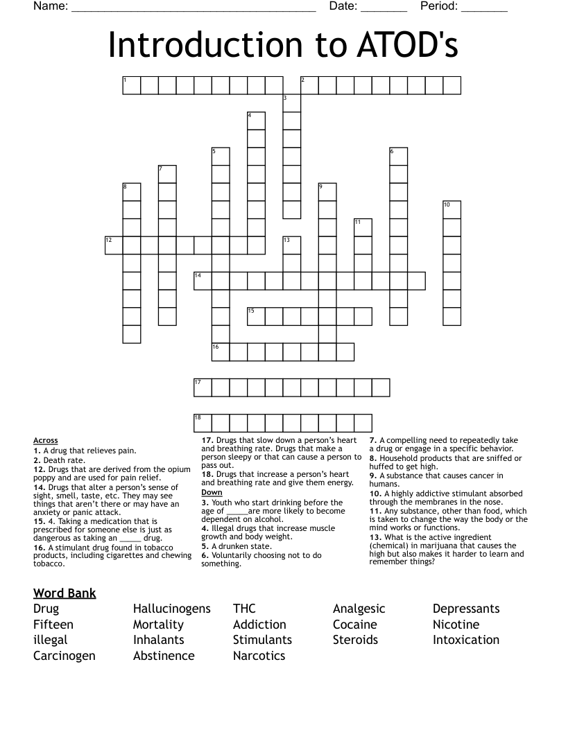 Introduction to ATOD's Crossword