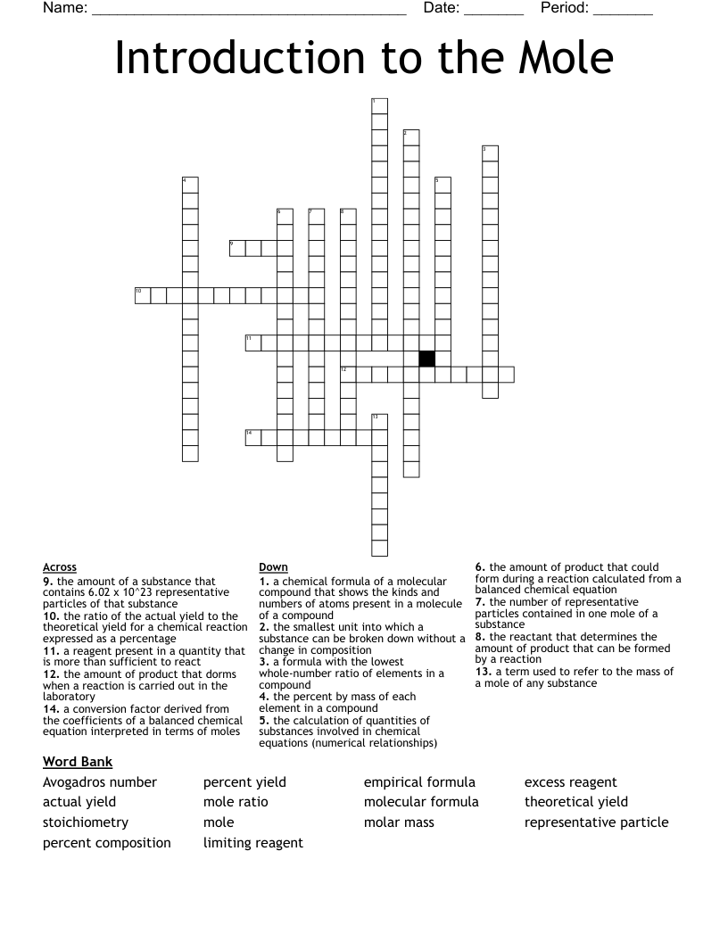 Introduction to the Mole Crossword