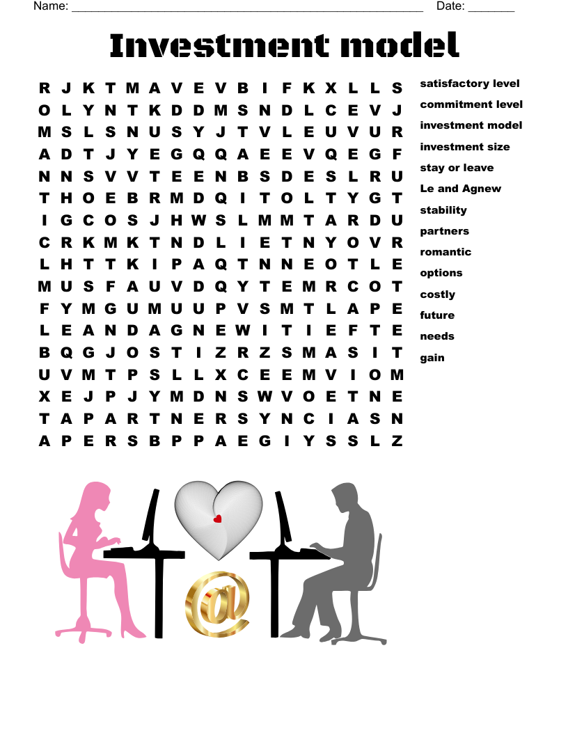 Investment model  Word Search
