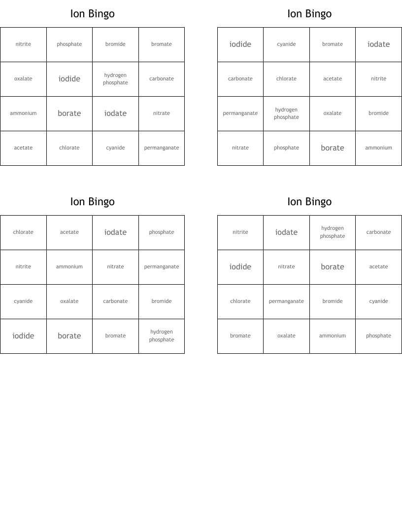 Ion Bingo