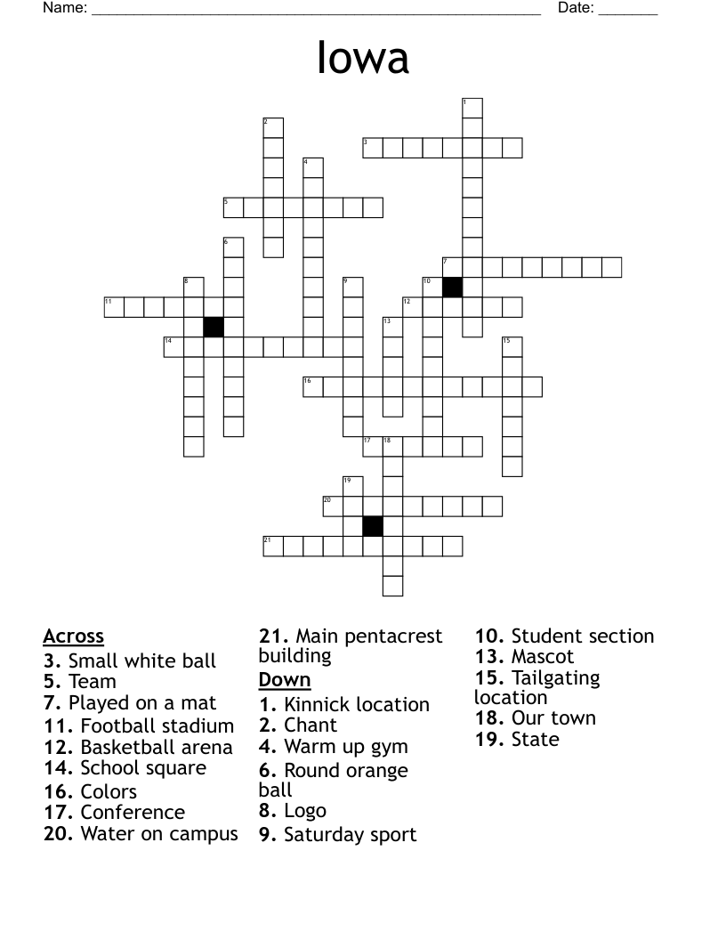 Iowa Crossword