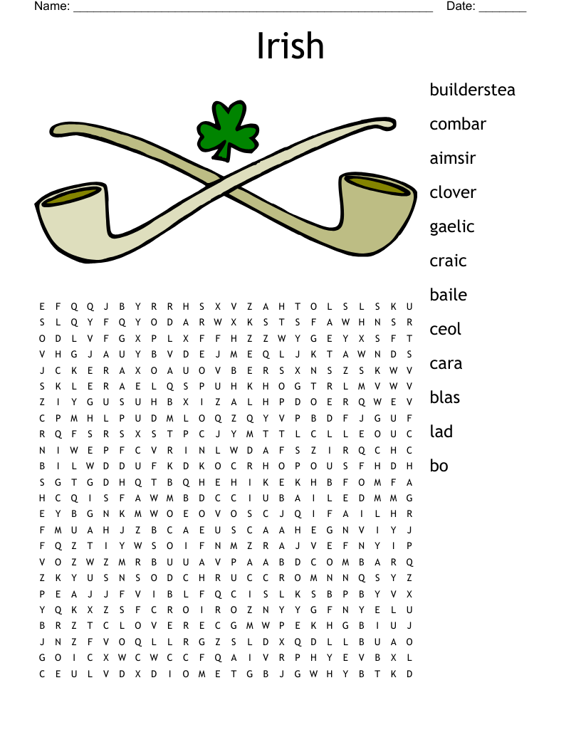 Irish Word Search